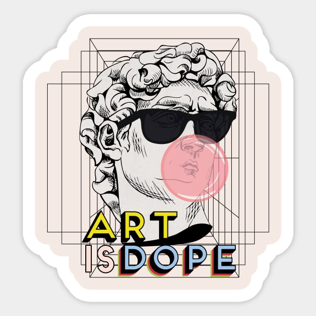 Art is Dope Sticker by RepubliRock